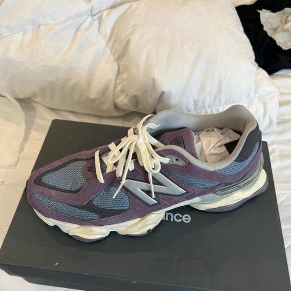 New Balance Plum and Gray Athletic Shoes - Picture 3 of 3